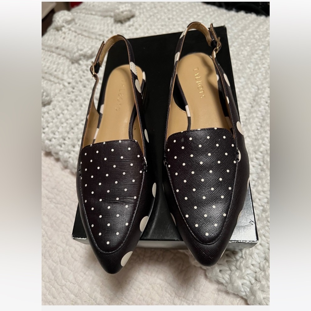 NEW Talbots slingback shoe poppy size 7